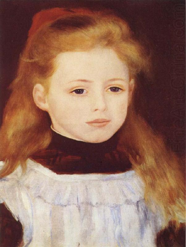 Little Girl in a White Apron, Pierre Renoir